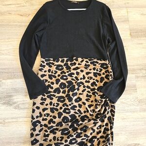 Women's Long Sleeve Sweater Dress XL